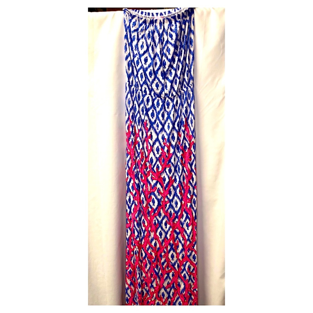 Lilly Pulitzer Marlisa Strapless Printed Maxi Dress (small)